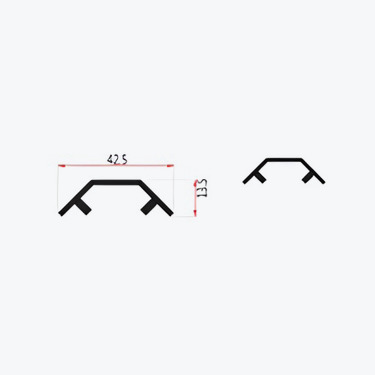 Upright extrusion cover - E029